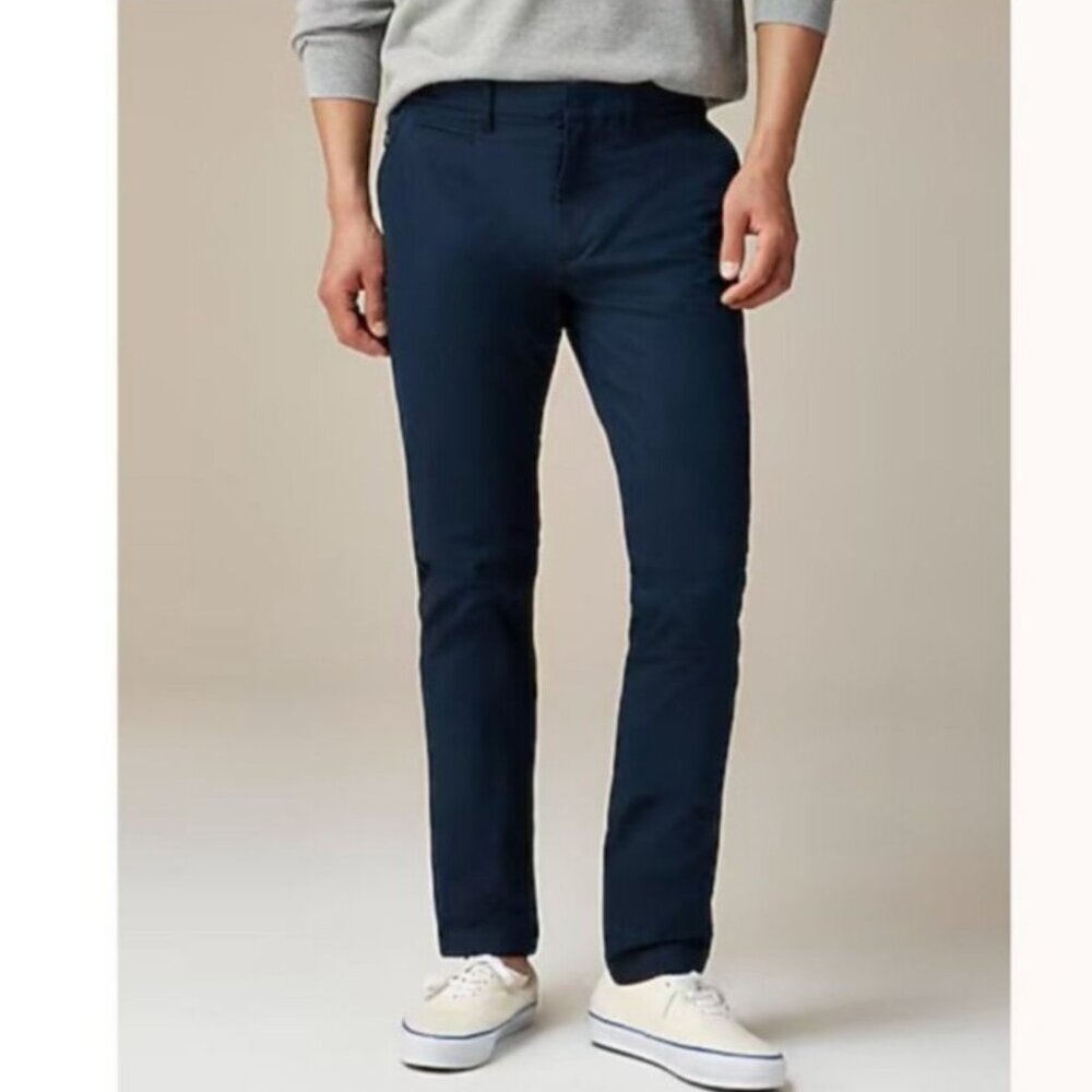 EUC Men's J. CREW 484 Slim-Fit Tech Pant Stretch Navy | Size W36 X‎ L32
